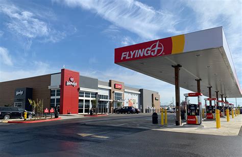Has Offers Cash Discount, Propane, C-Store, Pay At Pump, Restaurant, Restrooms, Air Pump, ATM, Truck Stop, Loyalty Discount. . Flying j gas station